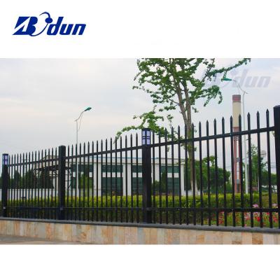 China Easily Assembled 2021 Hot Selling Black Outdoor Security Fence Metal Fencing Commercial Steel Rod Iron Panels for sale