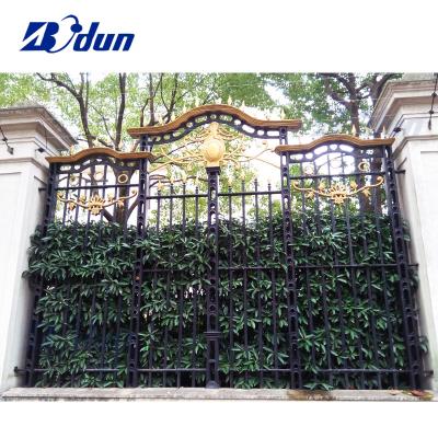 China 2022 New Design Easily Assembled Wrought Iron Cheap Fence Panel Aluminum Metal Picket Hobby Garden Fence for sale