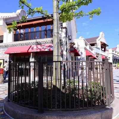 China Easily assembled home&garden modern outdoor security metal fence cheap wrought iron fence for sale for sale