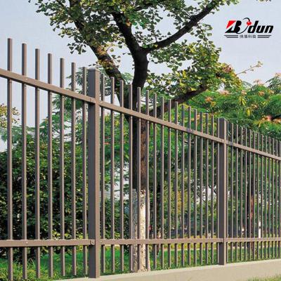 China Easily Assembled Galvanized And Corten Steel Picket Palisade Fence for sale