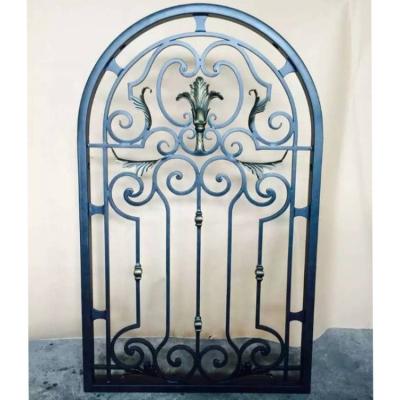 China Iron Folding Decorative Window Grill Designs Safety Wrought Iron Window Guard for sale