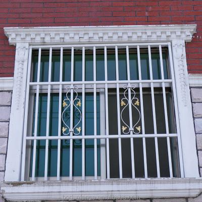 China Wrought Iron Window Fixed Steel Windows Guard Grille Design for sale