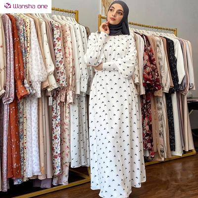 China 2021 new long sleeve maxi abaya islamic fashionable formal casual daily clothing moroccan muslim dress for women for sale