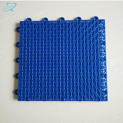 China Anti-Slip Durable Outdoor Basketball Sports Court Interlocking Plastic Flooring for sale