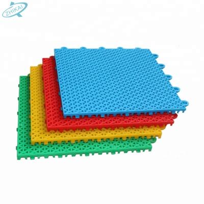 China Anti-Slip Plastic Interlocking Outdoor Tiles Sports Yard Playground Flooring for sale