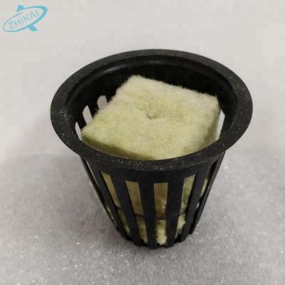 China NFT System 2 Inch 50mm Hydroponic Lettuce Growing Black Plastic PP Flower Net Pots For Hydroponics Aquaponics for sale