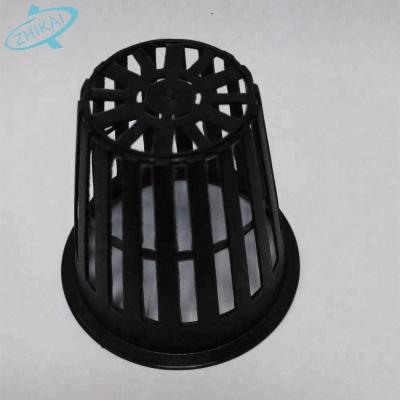 China Durable NFT Hydroponics System PP Net Black White Pot For Hydroponics System for sale