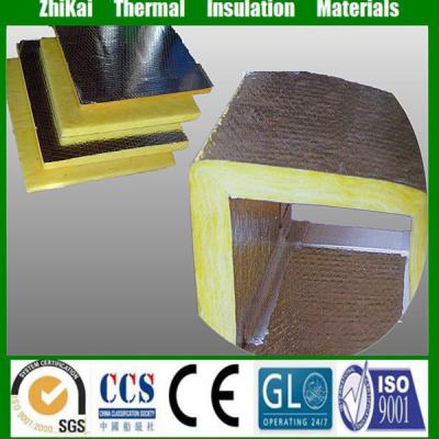 China Building Heat Resistant Materials HVAC Air Duct Glass Wool Board Insulation, Glass Wool Blankets 24kg/m3 for sale