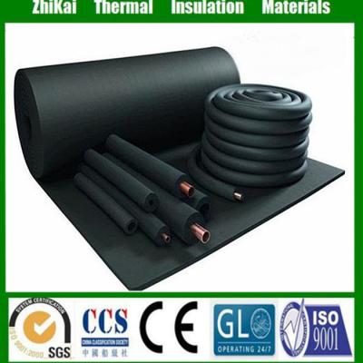 China Insulation Materials 9mm Thick Air Conditioner Pipe Insulation Rubber Foam Pipe for sale