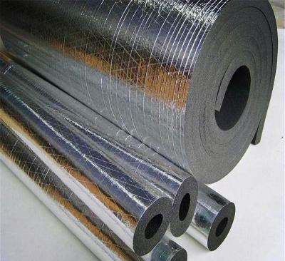 China Insulation Materials Heat Insulation Material Flexible Rubber Foam Tubing With Aluminum Foil for sale