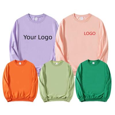 China Anti-Shrink Round neck advertising hoodie casual hoodie wool circle round neck hoodie work shirt logo for sale