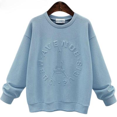 China Anti-Shrink Factory cheap custom sweatshirt 3D embossed crewneck sweater 3D embossed hoodie for sale