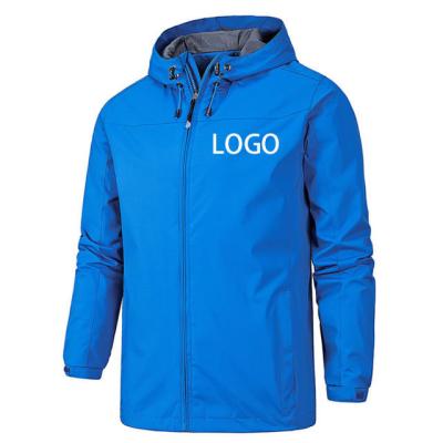 China Breathable Water proof wind breaker outdoor jacket custom logo waterproof windbreaker jackets plus size men's women's jackets for sale