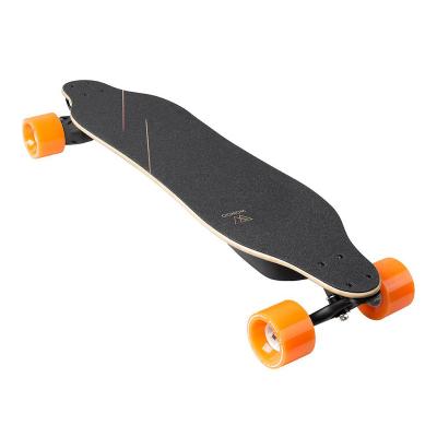 China Wowgo 35km fiber longboard bamboo+hub electric motor electric skateboard with handle for sale