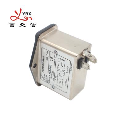 China IEC 320 Leistungsaufnahme-Modulfilter Socekt EMI-Filter YB11C1-10A für LED-Geräte zu verkaufen