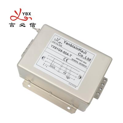 China Dreiphasen-EMI Filter Power Filter For industrielle Automatisierungs-Ausrüstung YBX zu verkaufen