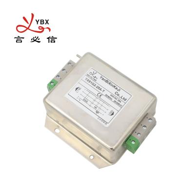 China YX91G2 EMI-filter voor terminalblokken Driefasig stroomfilter voor industriële automatisering Te koop