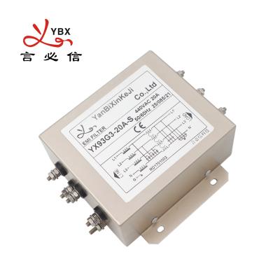 China YX93G3 20A 3 Phase EMI Filters EMI Power Filter For Military Equipment for sale