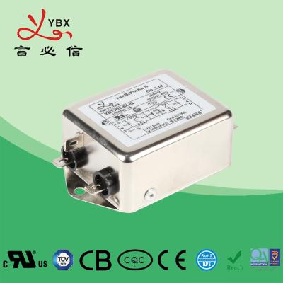 China fase monofásica do filtro da compatibilidade electrónica do IEM do poder de 10A 115V com atenuação aumentada à venda