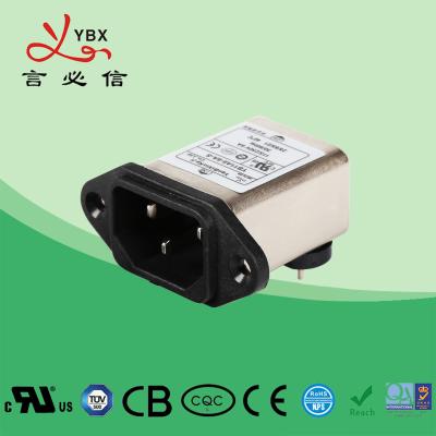 China Filtro emi En línea de Yanbixin 110V-250VAC 3A con el módulo de la entrada del poder de la entrada del IEC en venta