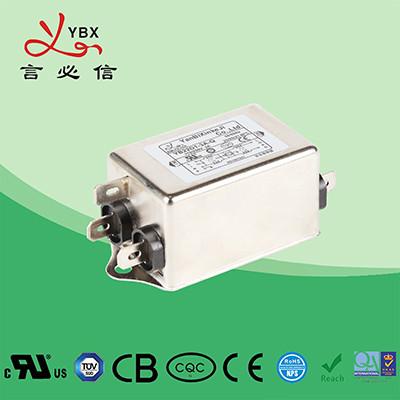 China De Filteremi EMC van de metaal120v 250V Enige Fase RFI Filter In twee stadia Te koop