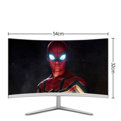 China Curved ready to board rack 4k cheap desktop pc led 27 inch 19inch wide game playstation large lcd curved bulk computer screen monitor for sale