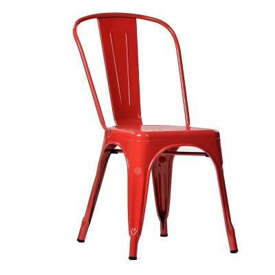 China High Quality Modern Industrial Antique Metal Frame Black Metal Leg Outdoor Suppliers Dining Cafe Restaurant Chairs For Events for sale