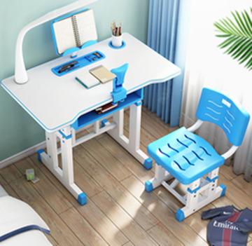 China Adjustable Modern Ergonomic Kids Furniture Child Home Study Table (Height) Table Desk and Chair Set with Drawers for Students for sale