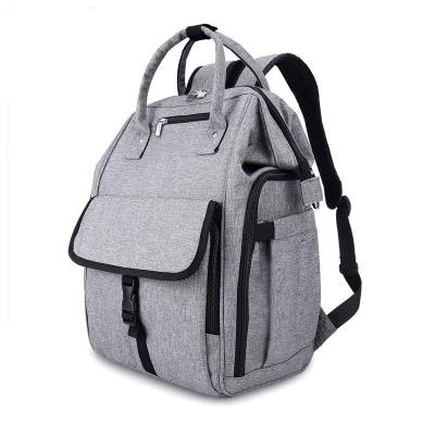 China Backpack factory best quality polyester baby diaper bag, fashion mom bag diaper bag backpack for sale