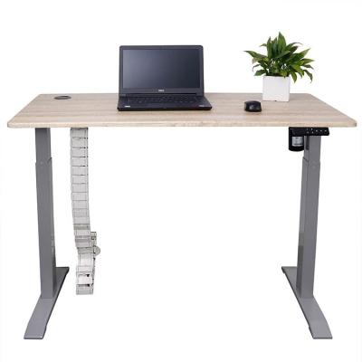 China Ergonomic Height Adjustable Metal Workstation Desk Lift Table Ergonomic High Stand Raising Table With Lifting Column for sale