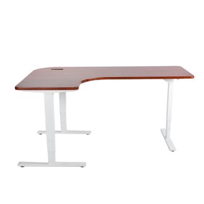 China Auto Height-Adjustable Metal Frame 3-Leg(Height) Executive Desks Ergonomic Height Adjustable Desk-Adjustable Legs For Office for sale