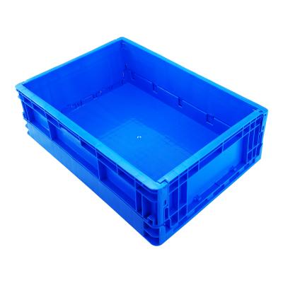 China Warehosue Heavy Duty Stackable Plastic Turnover Crates Moving Collapsible Container For Sale for sale