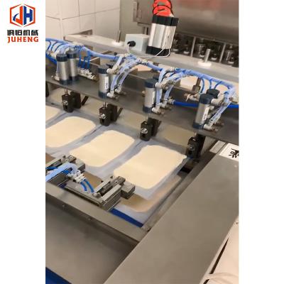 China Frozen Semi Finished Lachha Paratha Making Machine Chinese Guokwei Maker for sale