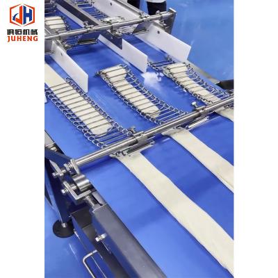 China Malaysian Roti Canai Making Machine Chinese Flaky Scallion Pancake Production Line for sale