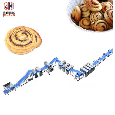 Cina Linea di produzione di pasticceria automatica di alta capacità commerciale Cinnamon Roll Machine in vendita