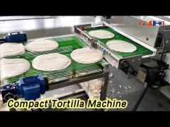 SUS304 Compact Tortilla Machine 2500 Pcs/H 46KW For Industrial