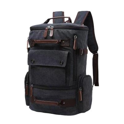 China Wash Canvas With Leather Custom Multifunctional Dry Wet Separation Hand Travel Bag Moving Sets for sale