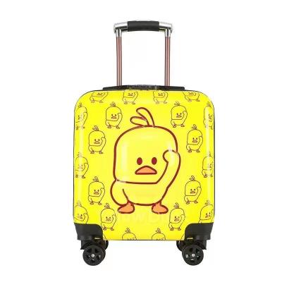 China Waterproof 18 Inch Porter-ONS Hardside Rolling Bag Trolley Suitcase ChildrenTravel Luggage Cartoon Kids For Kid Gift for sale