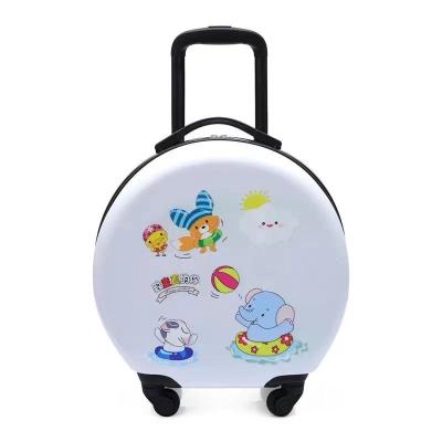 China Waterproof Circular Zipper Luggage Cover Brown Kid Suitcase Covers Trolley Bags Children's Suitcases for sale