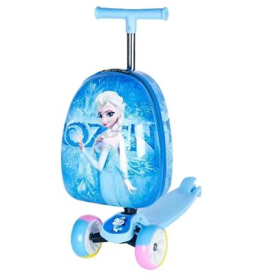 China Waterproof 2021 Customized Cheap Led Lightweight Wheels Folding Scooter Kids Backpack Toddler Foot Scooters For Baby Kid Christmas Gift for sale