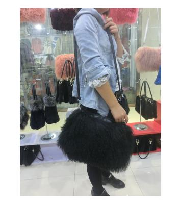 China Wholesale Fashion Factory Zipper Interior Pocket Fur Purse Luxury Handbags For Women for sale