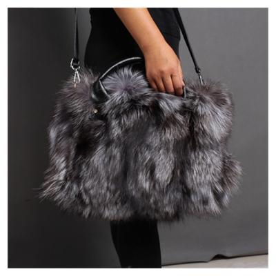 China Other Fashion Cute Fox Fur Ladies Bags Plush Fur Crossboby Bag In Fur Fabric for sale