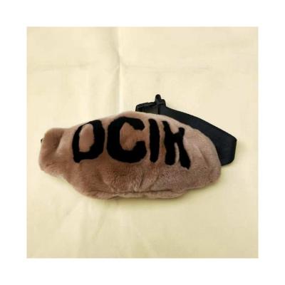 China The Other New Wholesale Colorful Furry Fanny Pack Purse Winter Fluffy Handbag for sale