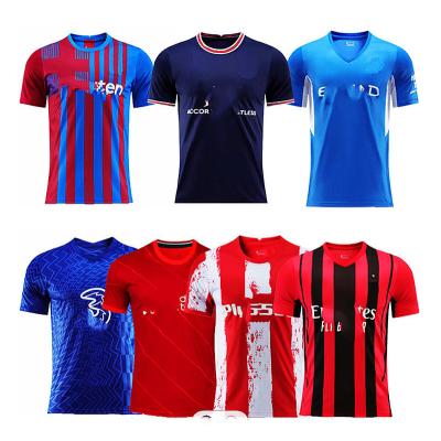 China Shirts & Main 2021 2022 top quality thai camisa make football shirt soccer jersey uniform for man kid woman baby soccer wear for sale