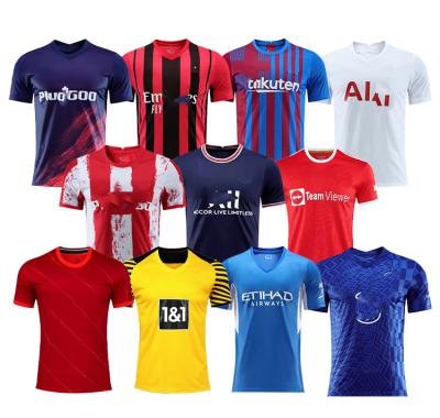 China Square 2122 sports wear red white soccer jersey kits quality new kids football shirts city top thai soccer jersey for sale