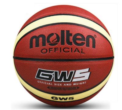 China Basketball Playing Cheap Price PU Leather Official Standard Size 5 For Molten Kids GW5 GG5 Basketball for sale