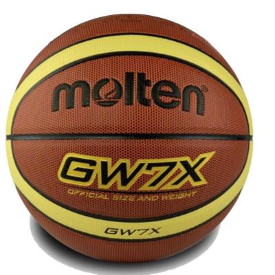 China Basketball Playing PU Leather Match Official Standard Grade 6 And Weight Molten Cheap Price Basketball GW7X For Women for sale