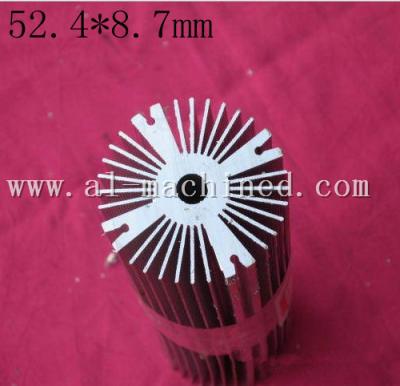 China Item-102,black Round LED Heatsink,Radiator ni china,Cooler Aluminum 6063 Extrusion Profiles for led  light for sale