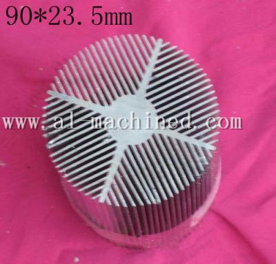 China Item 131,customized round extruded aluminum profile heatsink in china, cooler for led lights,round heatsink in china for sale