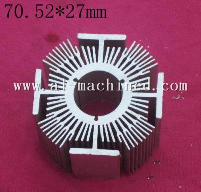 China Item 198.Machined LED Cooling in china, AL6063 Extruded Profiles LED Light Radiator,hot item round heatsinks in china for sale